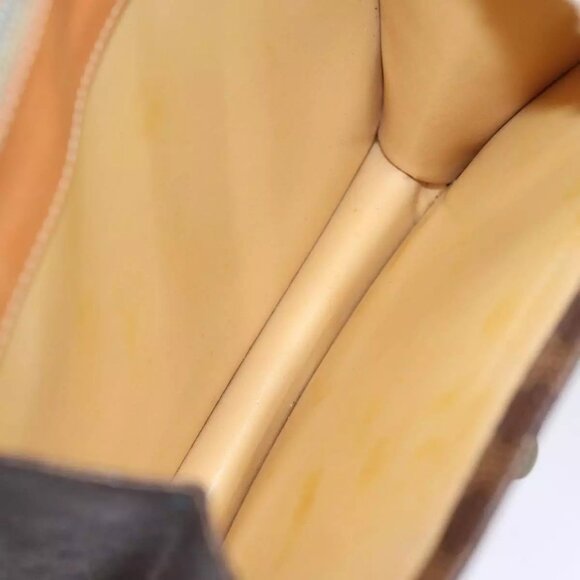 CELINE Macadam Canvas Shoulder Bag PVC Leather Brown Auth - Picture 12 of 16